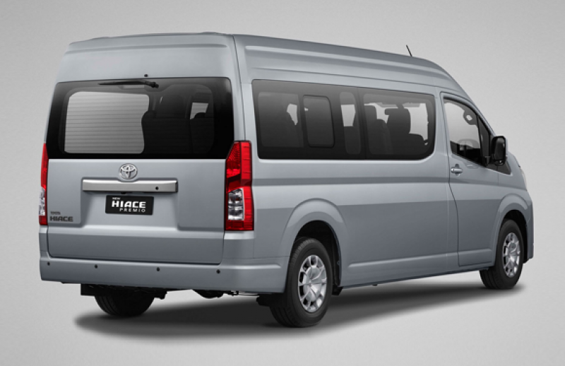 tampak belakang HIACE PREMIO